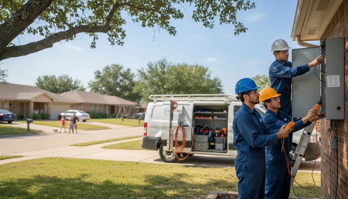 Certified electrician providing emergency electrical services in London, OH